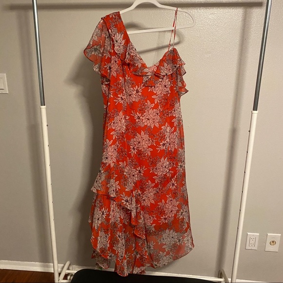Vince Camuto Asymmetrical Floral Dress - Picture 3 of 6